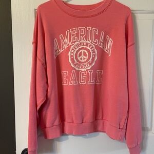 American Eagle Outfitters Pink Graphic Sweatshirt